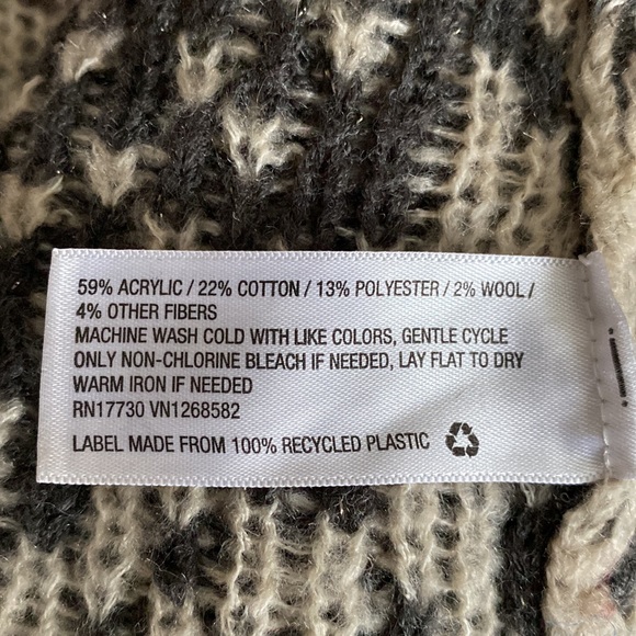 Knox Rose Aztec Geometric Fringed Shawl Collar Boho Festival Open Cardigan - Picture 12 of 13